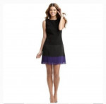 Ladies XS drop waist pleated dress
