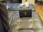 🌟 Rare Find! Yves Saint Laurent (YSL) Paris N Quilted Leather Shoulde