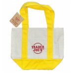 Trader Joe's Mini Tote Bag Yellow New w/ Tags Limited Edition 💛