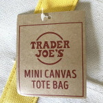 Trader Joe's Mini Tote Bag Yellow New w/ Tags Limited Edition 💛