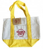 Trader Joe's Mini Tote Bag Yellow New w/ Tags Limited Edition 💛