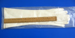 Antique Wedding Bridal Gloves Kid Leather Ivory Full Length 1950s XS