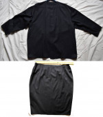Rare Vignelli Italian designer woman’s suit Italian fabric sz 14 16 1X