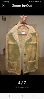 Vintage suede coat M