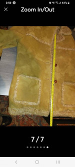 Vintage suede coat M