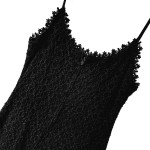 Black Lace Spaghetti Strap Gown (Maxi/Prom Dress) by Alex Evenings 00P