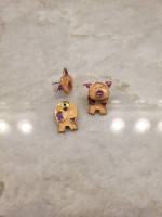 Cute pig earrings for pierced ears