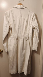 Wilson's Genuine Leather White, Button Down, Dress Coat Size M