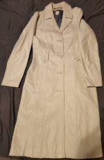 Wilson's Genuine Leather White, Button Down, Dress Coat Size M