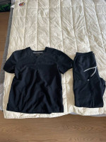 Men’s Fabletics scrubs and scrub caps