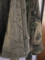 Military Camouflage M-65 Field Jacket with Removeable Thermal Lining