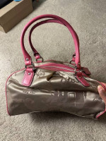 Coach 1941 Signature Collection, Brown and Pink Purse, Large 11.5x5x7