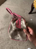 Coach 1941 Signature Collection, Brown and Pink Purse, Large 11.5x5x7