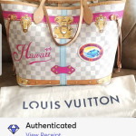 LOUIS VUITTON DAMIER AZUR SUMMER TRUNKS HAWAII NEO NEVERFULL MM