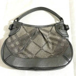 BURBERRY Nova Check Canvas Handbag Shoulder Bag Purse