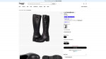 La Canadienne Carey Black Leather SIZE 6.5 M (B) BRAND NEW