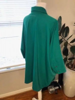 Maison Margiela Paris MM6 fesigner Womens Medium Green Blouse made in Italy