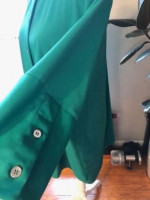 Maison Margiela Paris MM6 fesigner Womens Medium Green Blouse made in Italy