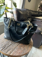 Coach madison black leather purse