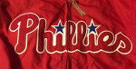 YOUTH Majestic Philadelphia Phillies SEWN Full Zip Nylon Jacket M~MINT