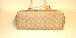 Authentic Coach Zip Top Tote In Signature Canvas