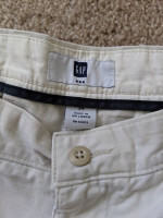 Gap White Khaki Shorts 34W