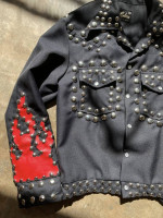 70s Roncelli inspired studded flame jacket