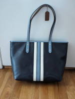 NWOT COACH City Zip Varsity Stripe Tote