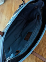 NWOT COACH City Zip Varsity Stripe Tote