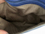 COLE HAAN Large Blue Leather Handbag