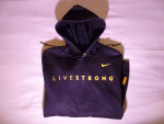 NIKE FIT Hoodie LIVESTRONG. Mens fitted Medium. Hooded Sweatshirt