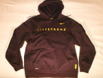 NIKE FIT Hoodie LIVESTRONG. Mens fitted Medium. Hooded Sweatshirt