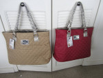 New QUILTED TOTES w/ CHAIN HANDLES