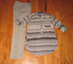 Taupe sz 6 slacks w/ blouses & sweater