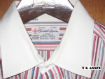 TURNBULL & ASSER VINTAGE CLASSIC 3-BUTTON CUFF, MULTI-COLORED, STRIPED