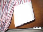 TURNBULL & ASSER VINTAGE CLASSIC 3-BUTTON CUFF, MULTI-COLORED, STRIPED