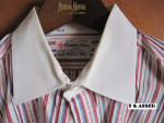 TURNBULL & ASSER VINTAGE CLASSIC 3-BUTTON CUFF, MULTI-COLORED, STRIPED