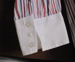 TURNBULL & ASSER VINTAGE CLASSIC 3-BUTTON CUFF, MULTI-COLORED, STRIPED
