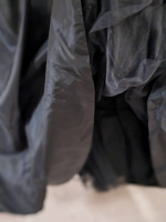 Unaltered Size 14 Black Strapless Prom Homecoming Dress Ball Gown