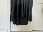 Satin black long dress