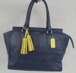 COACH 22390 Candace Carryall Perforated Leather w Tassel XL NEVER USED