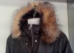 Damselle Images Finest Leather Coat Unzip-Fur-Collar Sz M Adjust-Waist