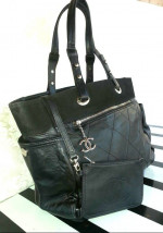 Authentic Chanel Biarritz large Tote handbag