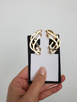 Twisted ribbon earrings
