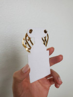 Twisted ribbon earrings