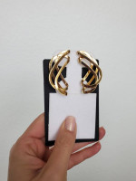 Twisted ribbon earrings