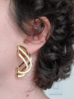 Twisted ribbon earrings