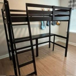 Wayfair Mallika Kids Solid Wood Twin Loft Bunk Bed - Almost New