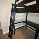 Wayfair Mallika Kids Solid Wood Twin Loft Bunk Bed - Almost New