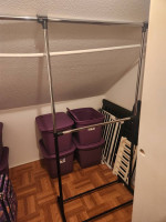 Double rod clothes rack
